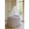Dosel lila decorativo – detalle del tejido