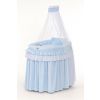 Dosel azul decorativo – detalle del tejido