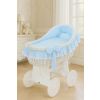 Moisés de Mimbre Carina Blanco con Ropa de Cuna Azul – MY SWEET BABY - imagen 3