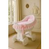 Moisés de Mimbre Carina Blanco con Ropa de Cuna Rosa – MY SWEET BABY - imagen 7