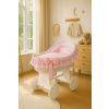 Moisés de Mimbre Carina Blanco con Ropa de Cuna Rosa – MY SWEET BABY - imagen 4