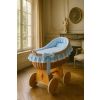 Moisés de Mimbre Carina Natural con Ropa de Cuna Azul – MY SWEET BABY - imagen 3