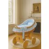 Moisés de Mimbre Carina Natural con Ropa de Cuna Azul – MY SWEET BABY - imagen 5