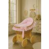 Moisés de Mimbre Carina Natural con Ropa de Cuna Rosa – MY SWEET BABY - imagen 6