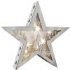 Lámpara de Navidad en forma de estrella estilo Shabby Chic, ideal para decorar el hogar en fiestas navideñas.