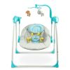 Columpio eléctrico LOOP con control de voz y mando a distancia color Azul , Caretero