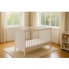 Cuna de Madera Blanca Matteo 120x60 cm – 3 Alturas, Barrotes Extraíbles - imagen 3