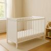 Cuna de Madera Blanca Matteo 120x60 cm – 3 Alturas, Barrotes Extraíbles - imagen 5