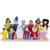 Set de 12 marionetas de dedos de personajes fantásticos, de Goki