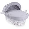 Moisés de Mimbre Blanco Waffle gris - Clair de Lune