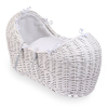 Moises Noah Pod de Mimbre Blanco con Tejido de algodón Waffle 