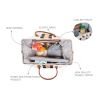 Bolso de maternidad Mommy Bag Lineas Doradas y Negras , Childhome - imagen 16