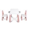 Mesa Infantil de plástico y 2 sillas Monti , Toyz color rosa