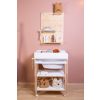 Mueble cambiador con Bañera en color Blanco y Natural, Childhome
