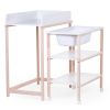 Mueble cambiador con Bañera en color Blanco y Natural, Childhome