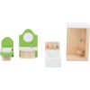 muebles de aseo para casas de muñecas
