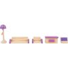 Muebles de madera para casita de muñecas