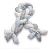 Protector de cuna Trenzado de 210 cm color azul