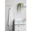 Capa de baño Blanca de algodón termo-terry con capucha bordada Zorrito - imagen 6