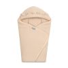 Arrullo Práctico y Confortable de 100% Algodón Beige con Capucha Ajustable para Bebés - Ideal para Viajes y Portabebés - imagen 3