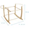 Patas Mecedora para Capazo o Moisés Clair de Lune – Madera con Freno dimensiones