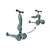 Patinete convertible Highwaykick One en verde forest, perfecto para niños de 1 a 5 años con asiento ajustable.