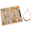 Perlas y letras de madera para hacer pulseras y collares 