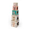 Pirámide de 5 cubos de madera Sophie la Girafe , Janod