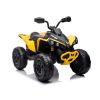 Quad eléctrico infantil 4x4 Lean Cars amarillo, vista frontal