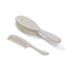 Cepillo y Peine BabyOno con Cerdas Naturales Suaves - Cuidado Delicado para el Bebé beige