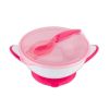 Cuenco con Ventosa y Cuchara BabyOno - Ideal para Viajes y Paseos-Rosa - imagen 3