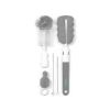 Set de Cepillos para Biberones y Tetinas - Limpieza Completa y Eficiente gris
