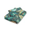 Juego de Edredón + Almohada de terciopelo Paraíso Esmeralda