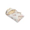 Manta Envolvente para Capazo de Muselina - Conejito Beige
