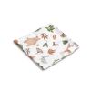 Manta de Muselina 70x80 cm con Estampado de Bosque en Blanco - Suavidad y Confort para tu Bebé