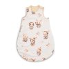 Saco de Dormir para Bebés S (45x70 cm) – Diseño Conejos Beige, Algodón Hipoalergénico con Cremallera Bidireccional