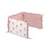 Protector de Cuna Reversible de Muselina – Ballerinas Rosa – 3 Paneles con Sujeción Segura