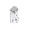 Saco Arrullo para Bebé de Muselina 75x75 cm – Doble Cara con Relleno Hipoalergénico – Teddy Grey