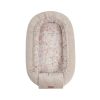 Nido de Bebé Reversible Velvet Bloom Beige 80x45 – Cocoon Ajustable y Acolchado