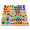 Puzzle de madera Letras, Números y Formas Geométricas - imagen 3