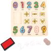 Puzzle con numeros y sellos