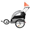 Remolque para Bicicleta para Niños acolchado Led 3 en 1