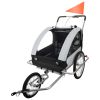Remolque para Bicicleta para Niños acolchado Led 3 en 1