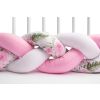 Protector Trenzado para Cuna FLores Rosas , 210 cm - imagen 3