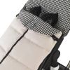 Saco Universal para silla de paseo Black Vichy Crudo Norababybags - imagen 7