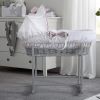 Moises de mimbre Gris Over the Moon , Clair de Lune color Rosa