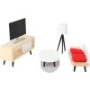 Set completo de muebles para la casa de muñecas