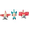 Set de aviones y cohete de tracción