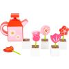Set de flores con regadera , juguete de madera