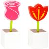 Set de flores con regadera , juguete de madera